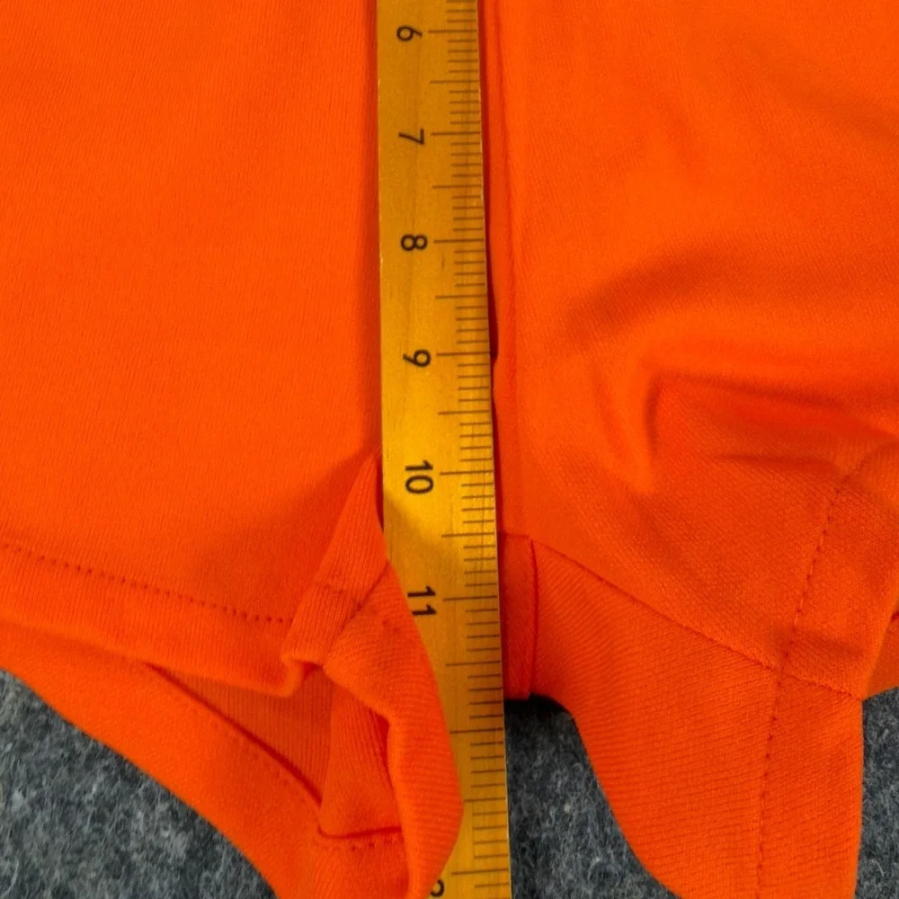 Yale Vintage 70s Athletic Shorts Mens XS Orange Nylon Deadstock New